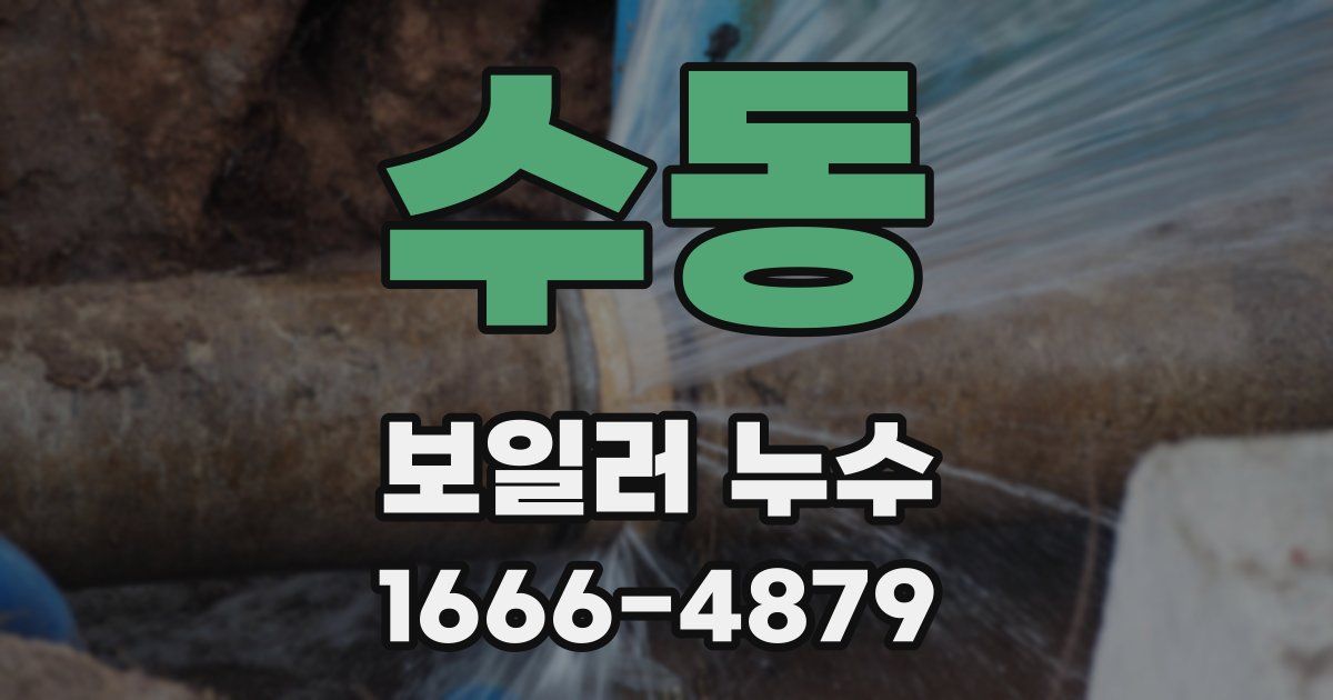수동 보일러 누수