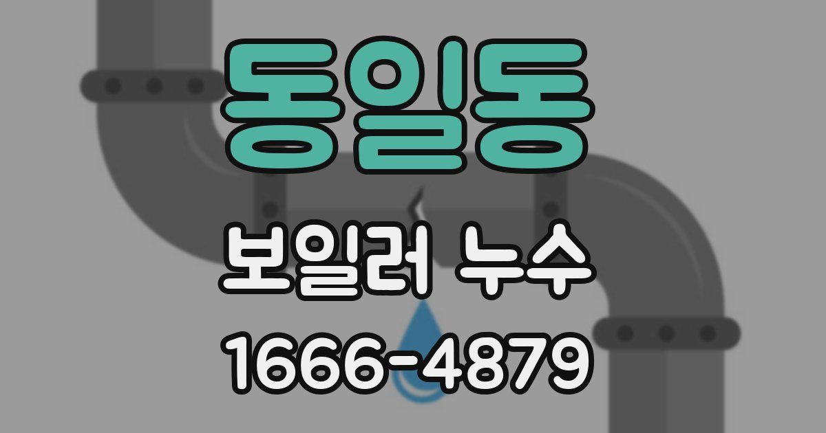 동일동 보일러 누수