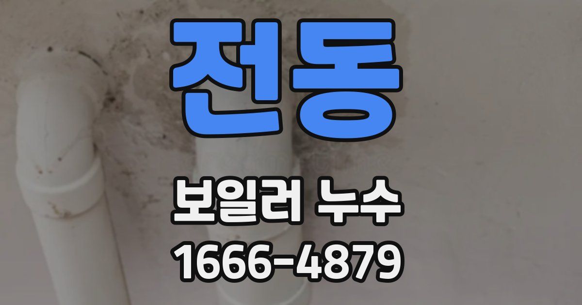 전동 보일러 누수