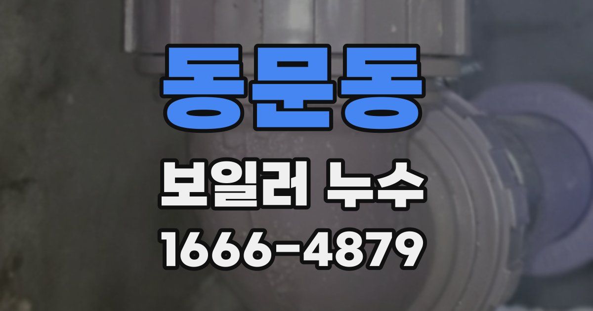 동문동 보일러 누수