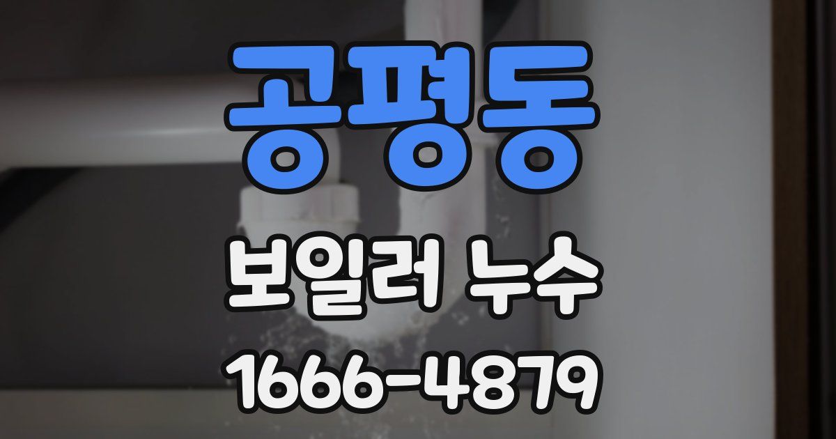 공평동 보일러 누수