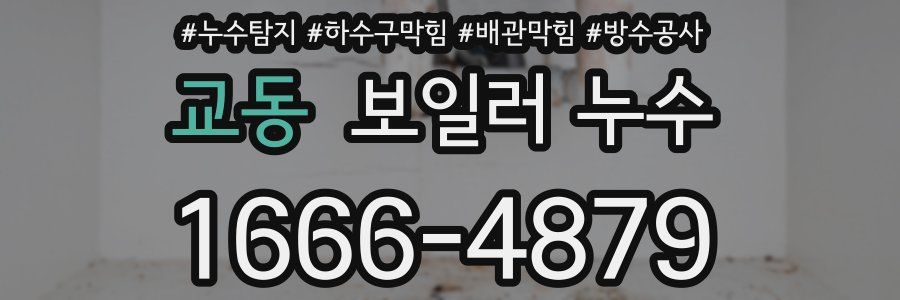 교동 보일러 누수