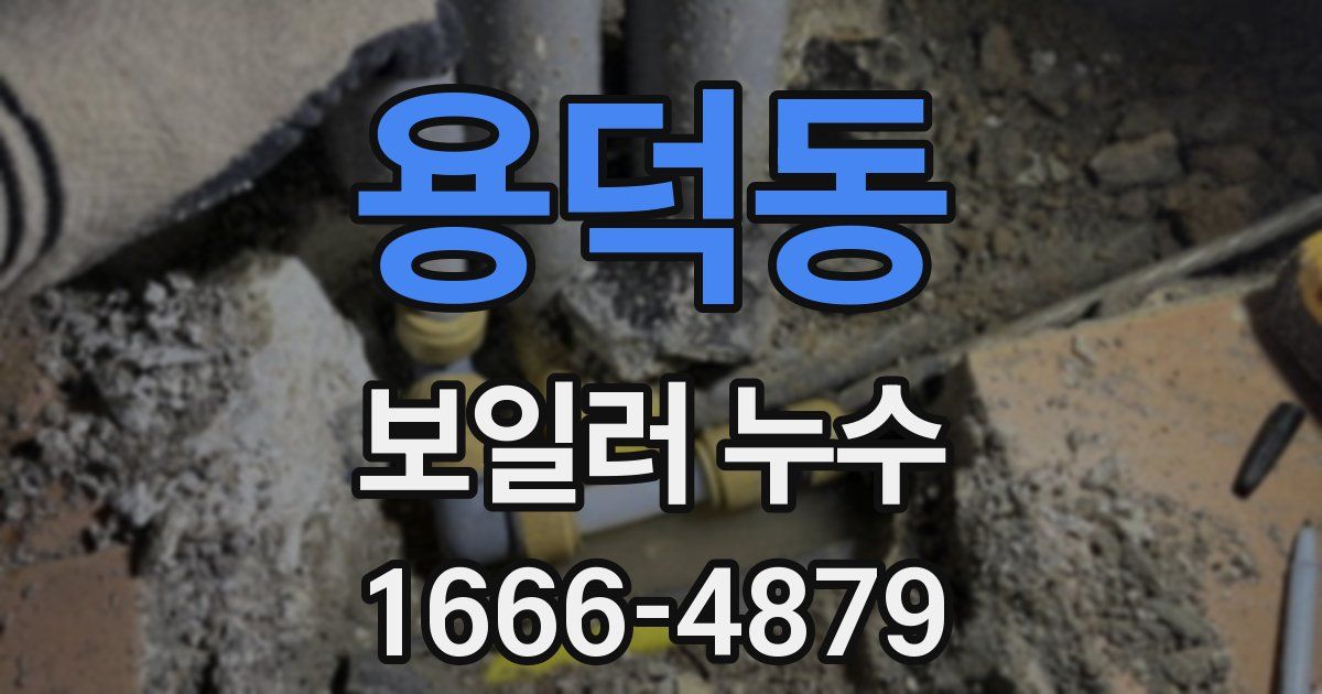 용덕동 보일러 누수