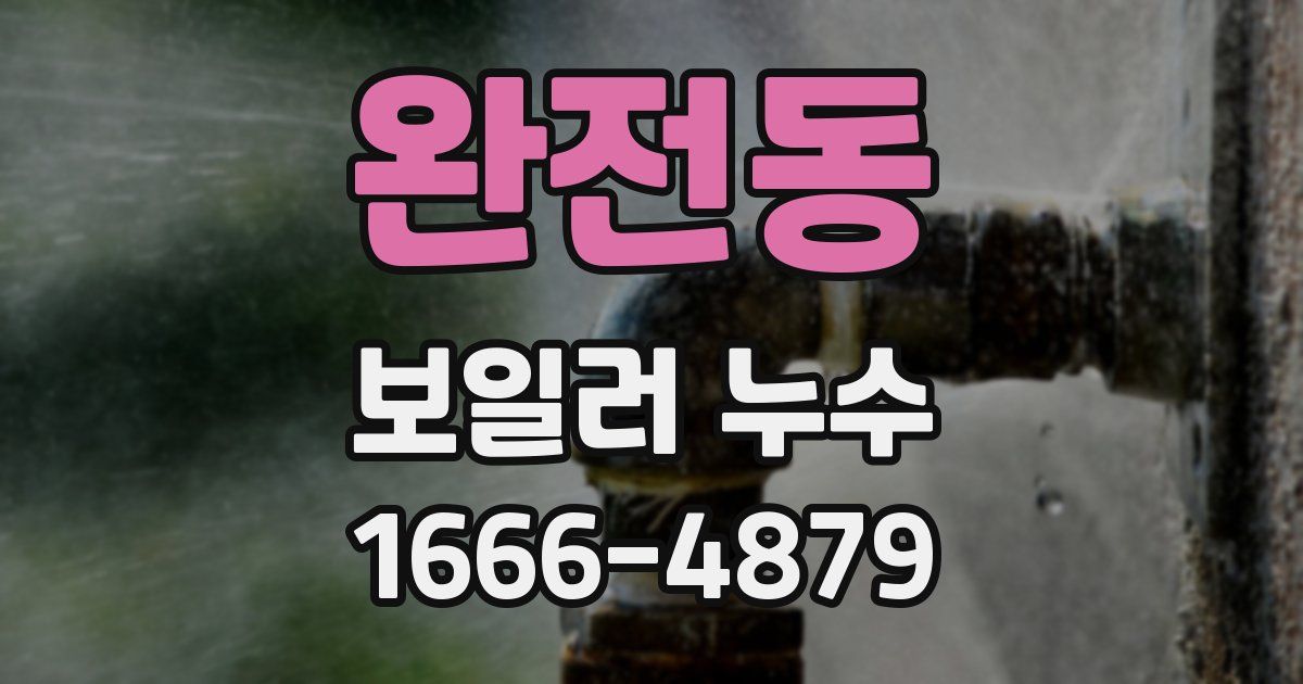 완전동 보일러 누수