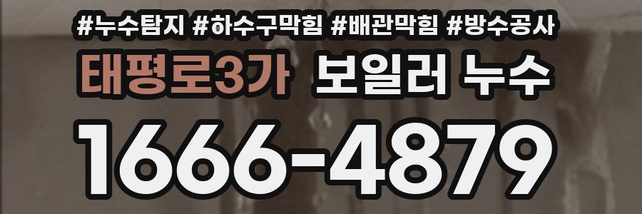 태평로3가 보일러 누수