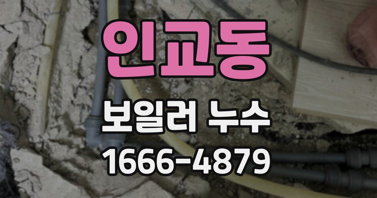 인교동 보일러 누수