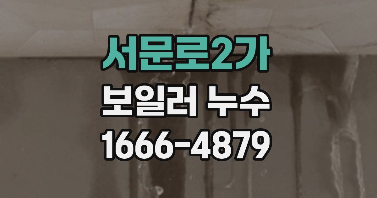 서문로2가 보일러 누수