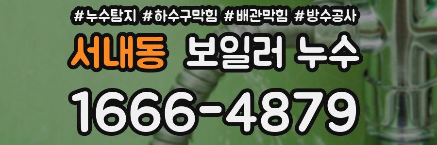 서내동 보일러 누수