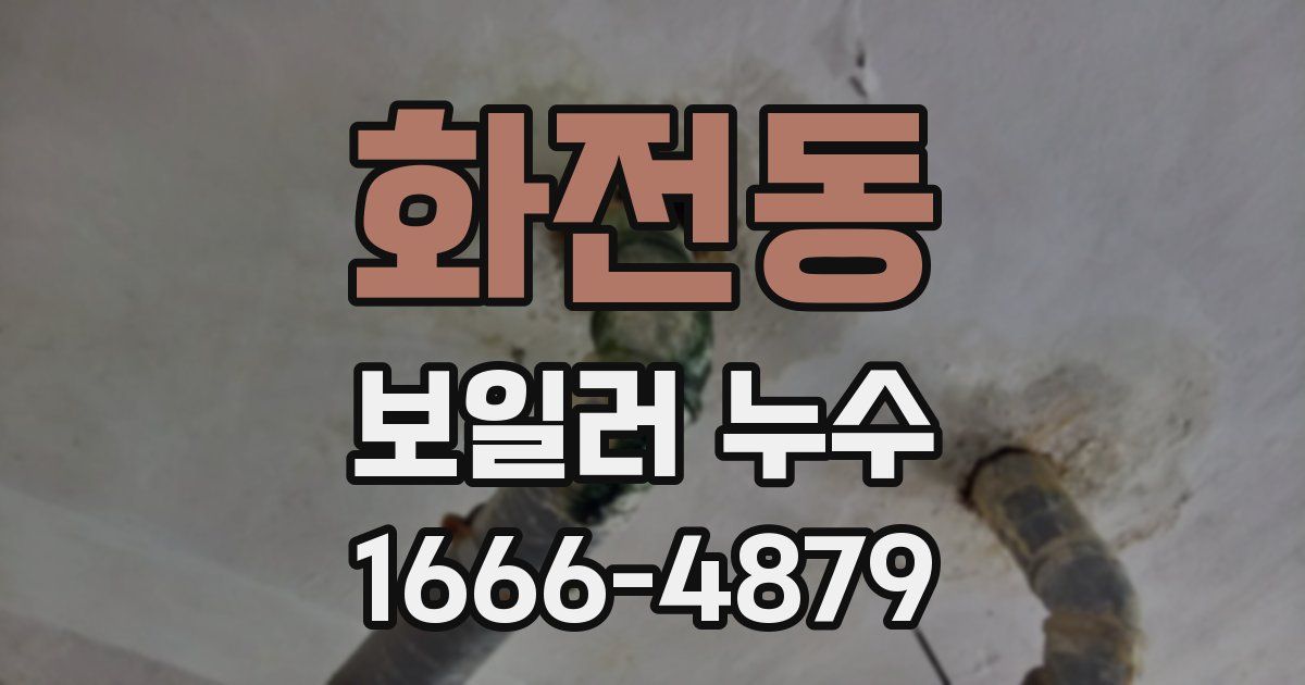 화전동 보일러 누수