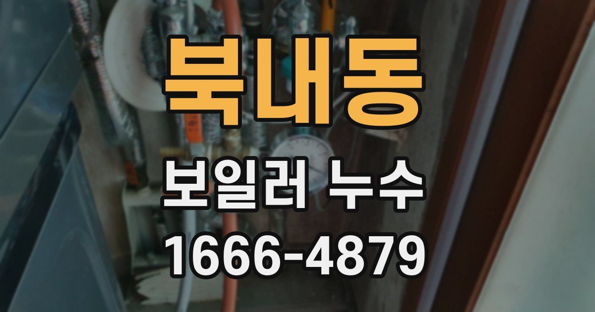 북내동 보일러 누수