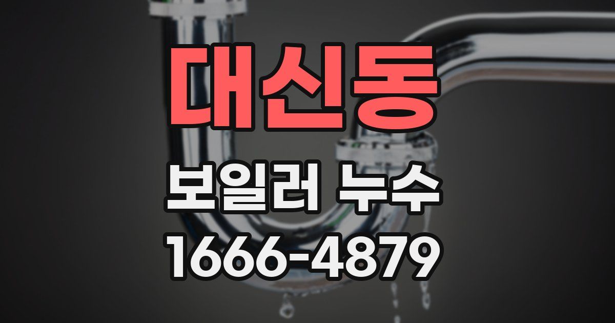 대신동 보일러 누수