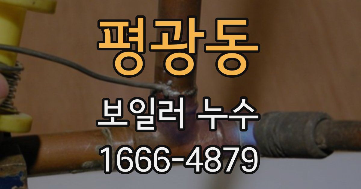 평광동 보일러 누수