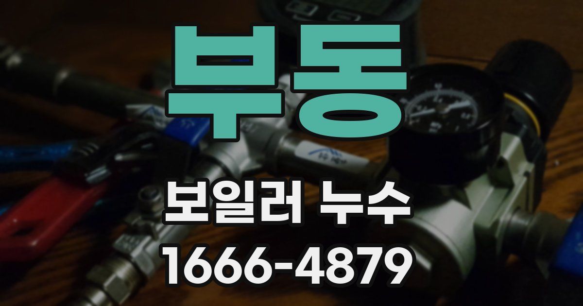 부동 보일러 누수