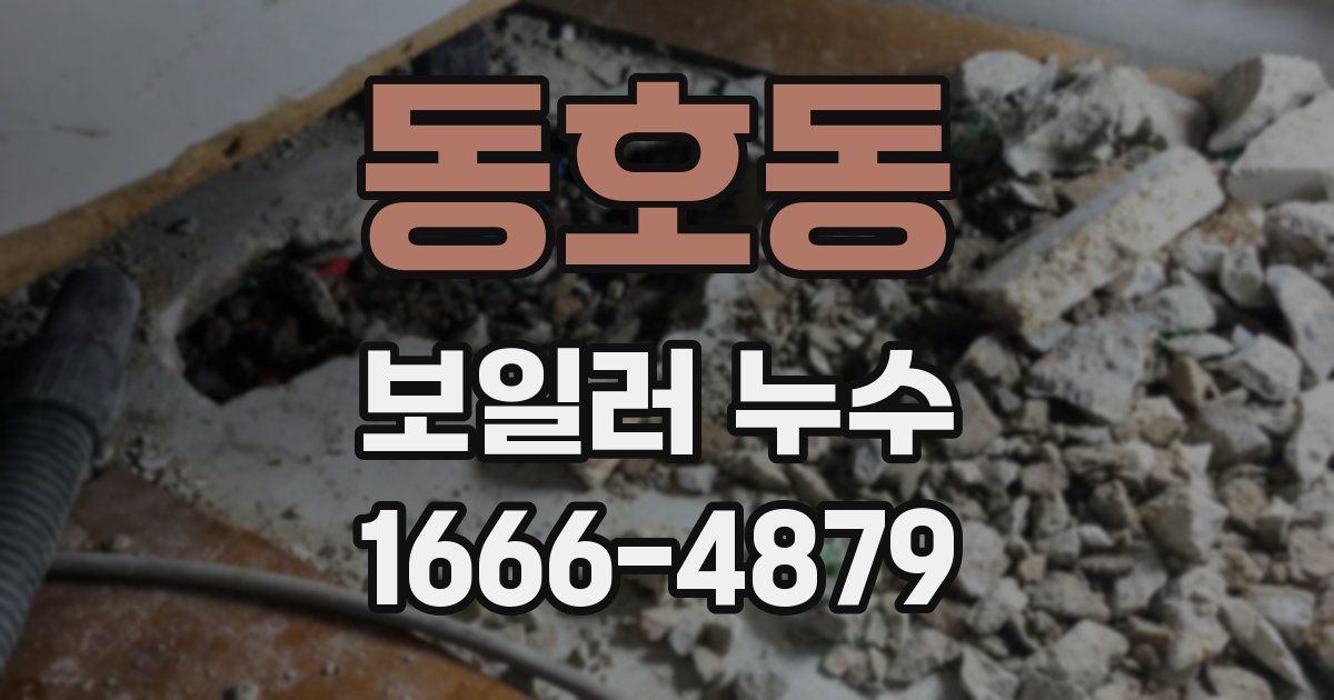 동호동 보일러 누수
