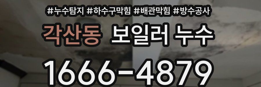 각산동 보일러 누수
