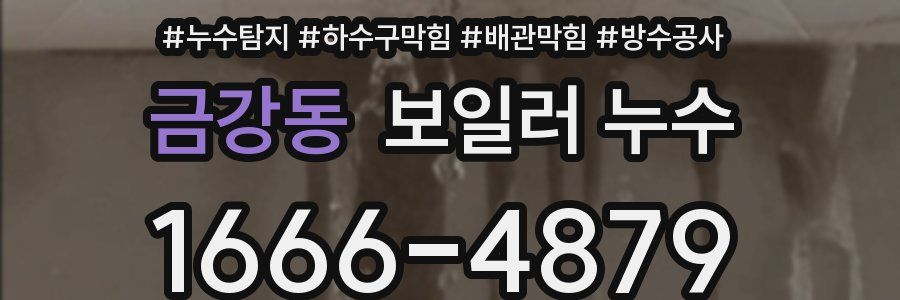 금강동 보일러 누수