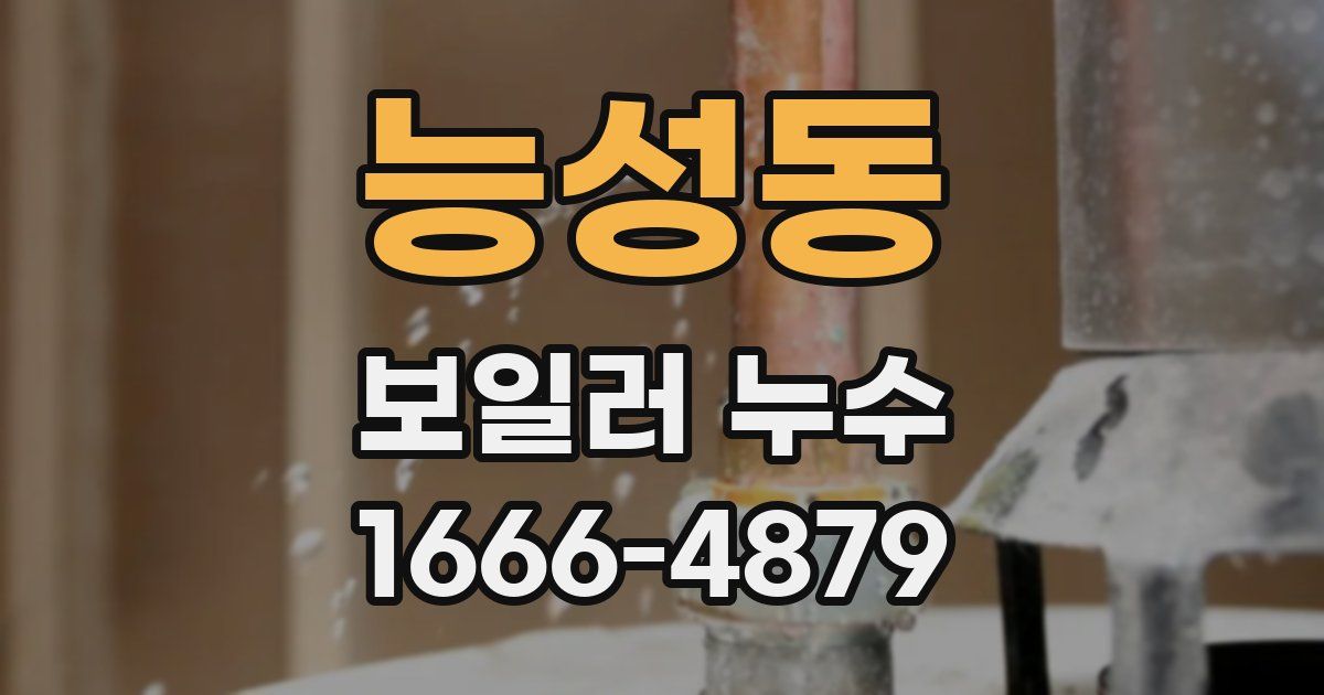 능성동 보일러 누수