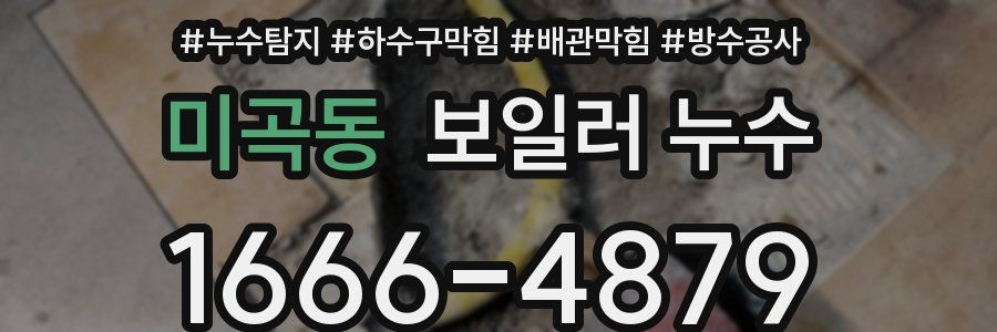 미곡동 보일러 누수