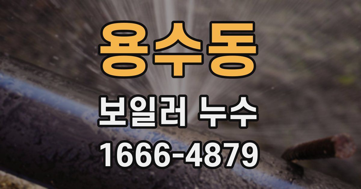 용수동 보일러 누수