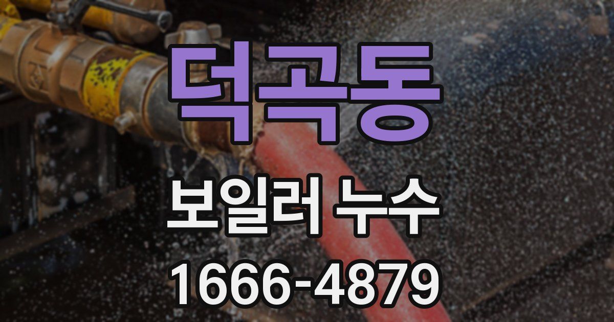 덕곡동 보일러 누수