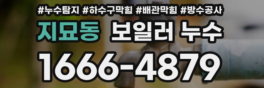 지묘동 보일러 누수