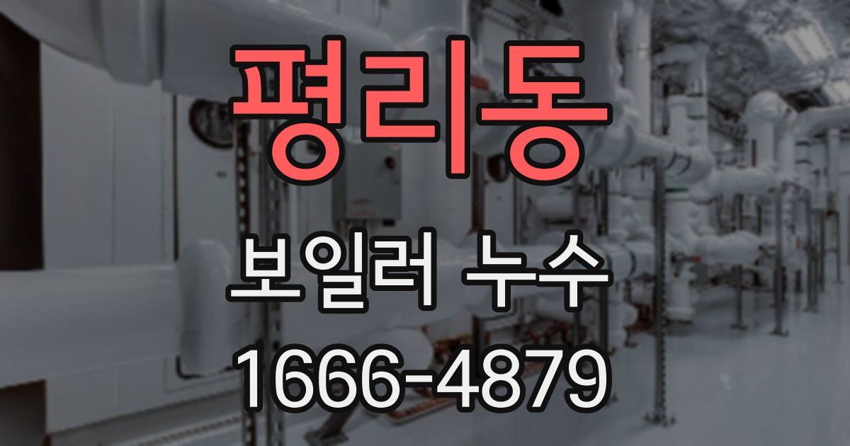 평리동 보일러 누수