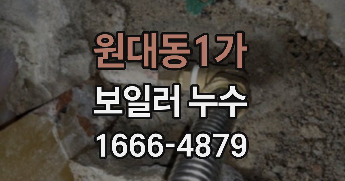 원대동1가 보일러 누수