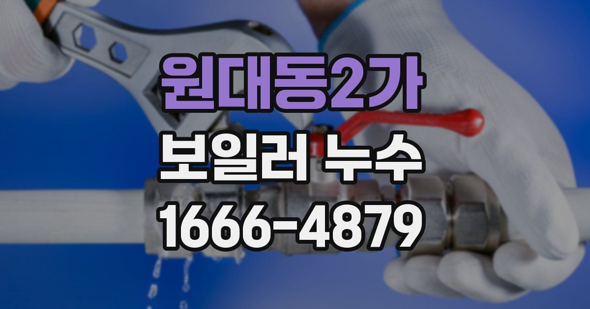원대동2가 보일러 누수