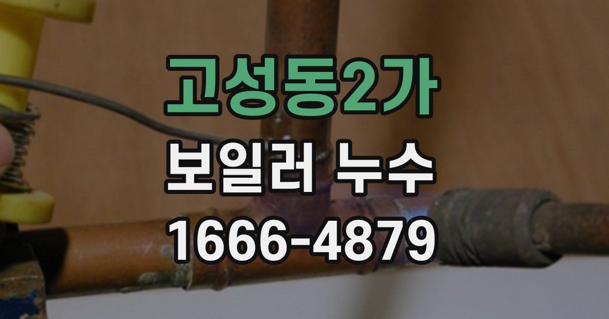 고성동2가 보일러 누수