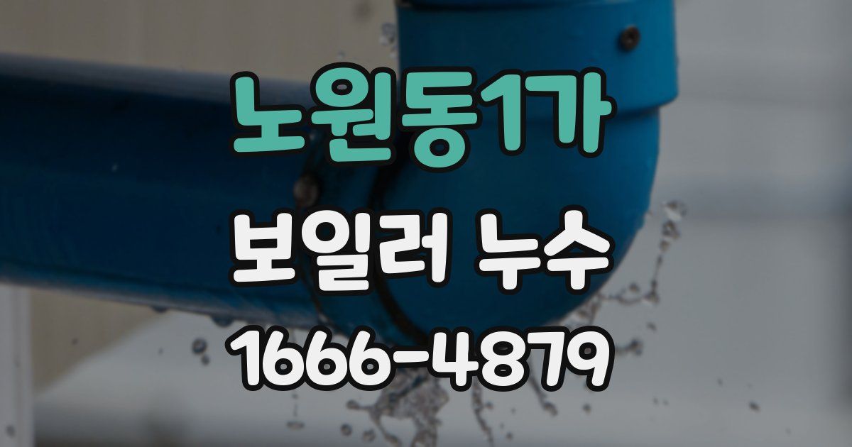 노원동1가 보일러 누수
