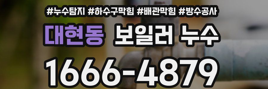 대현동 보일러 누수