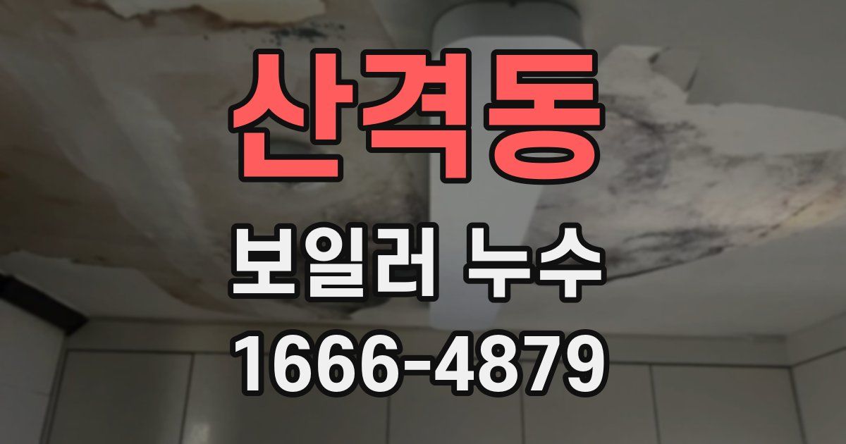 산격동 보일러 누수