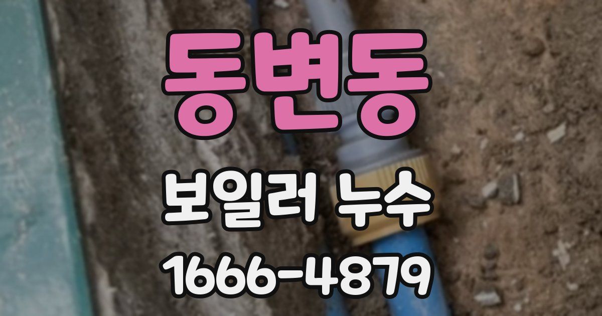 동변동 보일러 누수