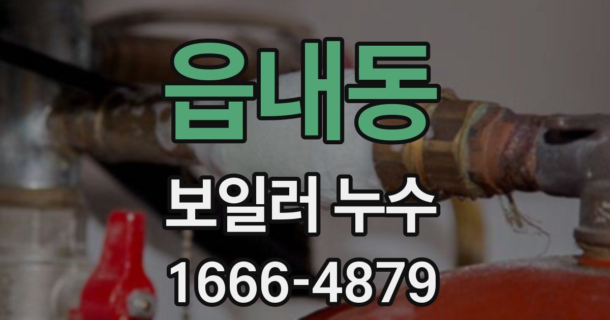읍내동 보일러 누수