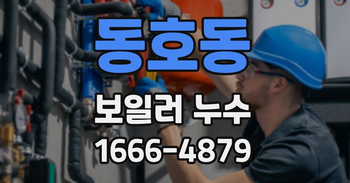 동호동 보일러 누수