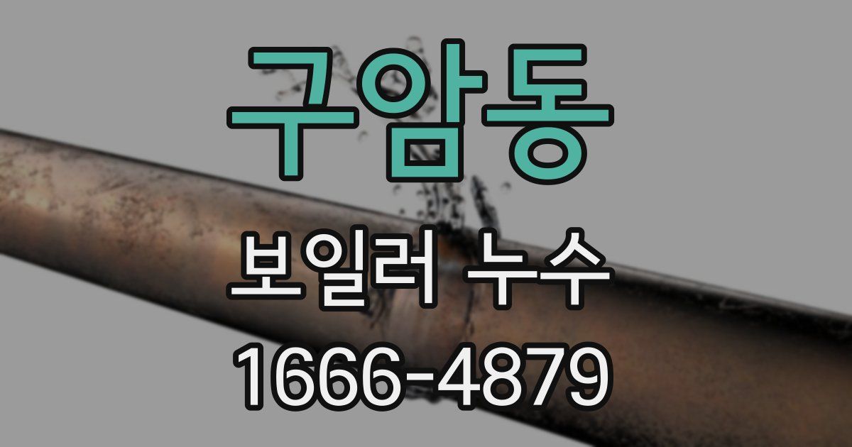 구암동 보일러 누수