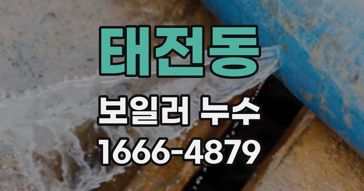 태전동 보일러 누수