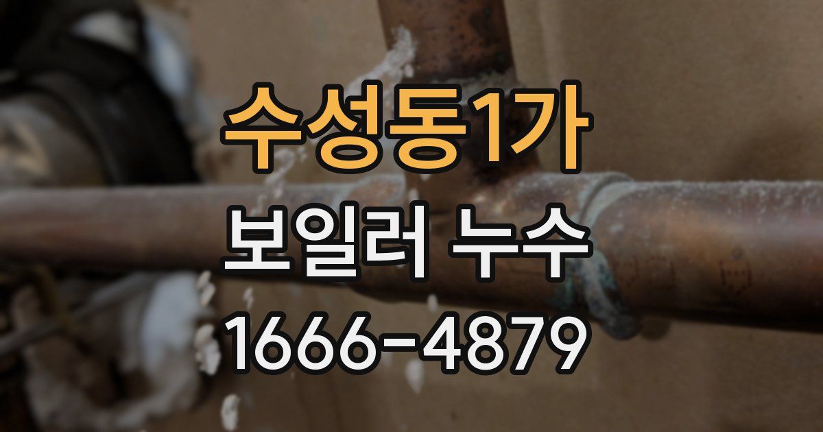 수성동1가 보일러 누수