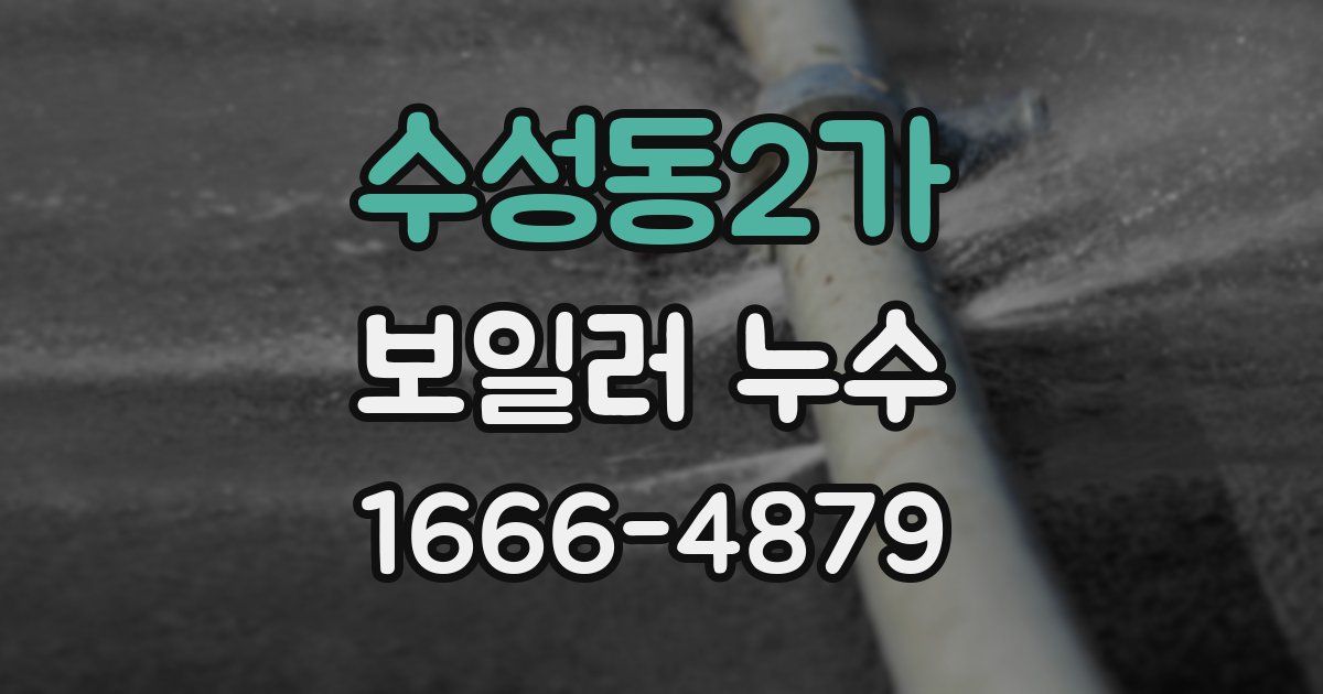 수성동2가 보일러 누수