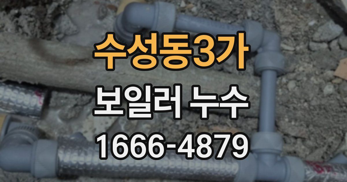 수성동3가 보일러 누수