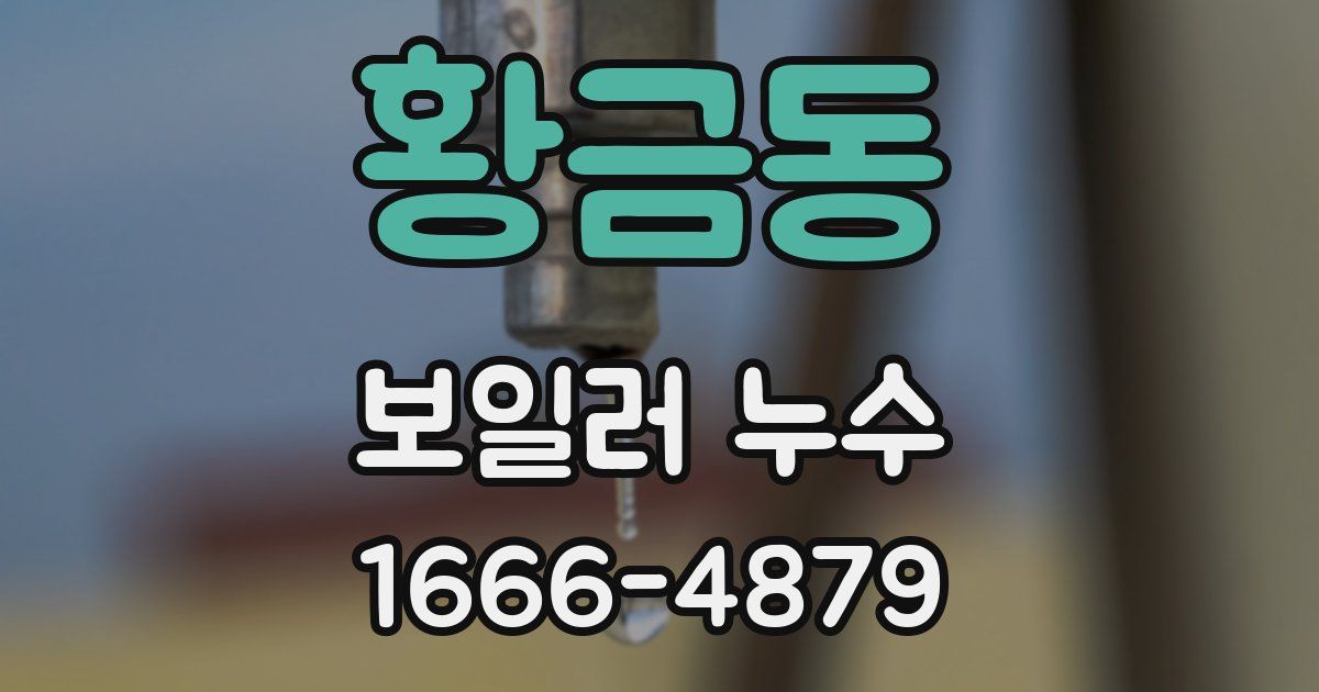 황금동 보일러 누수