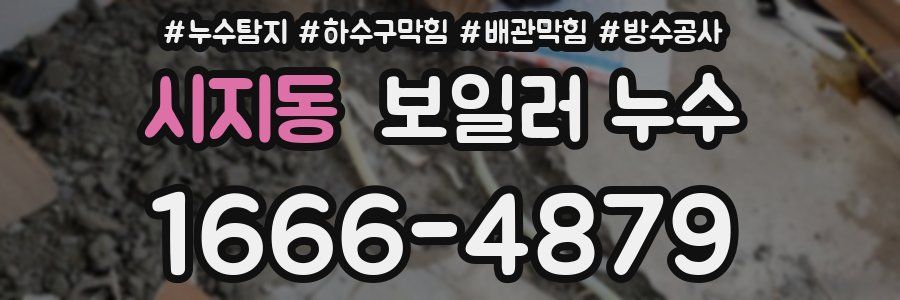 시지동 보일러 누수