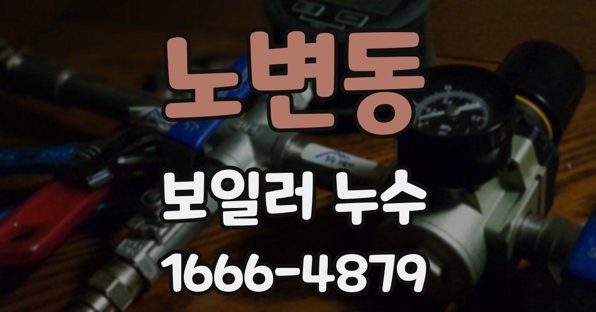 노변동 보일러 누수
