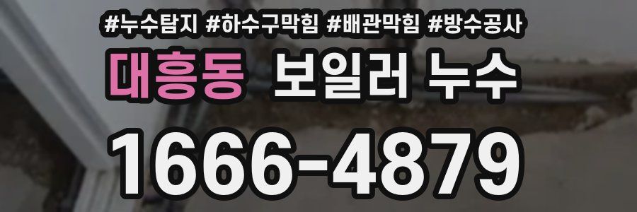 대흥동 보일러 누수
