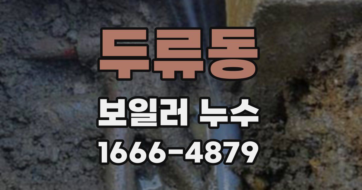 두류동 보일러 누수
