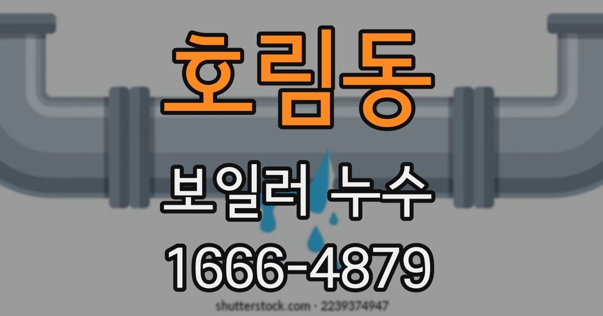 호림동 보일러 누수