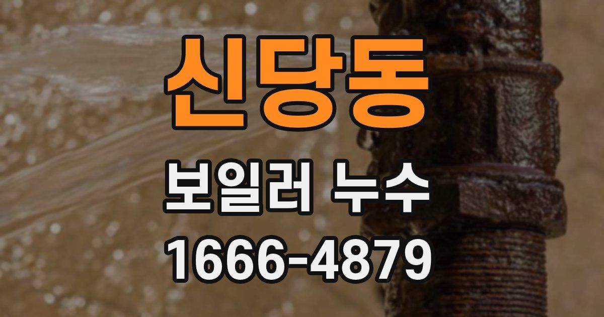 신당동 보일러 누수