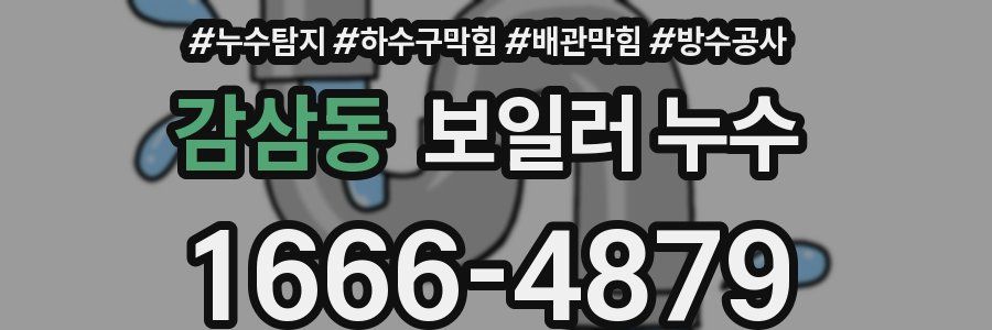 감삼동 보일러 누수