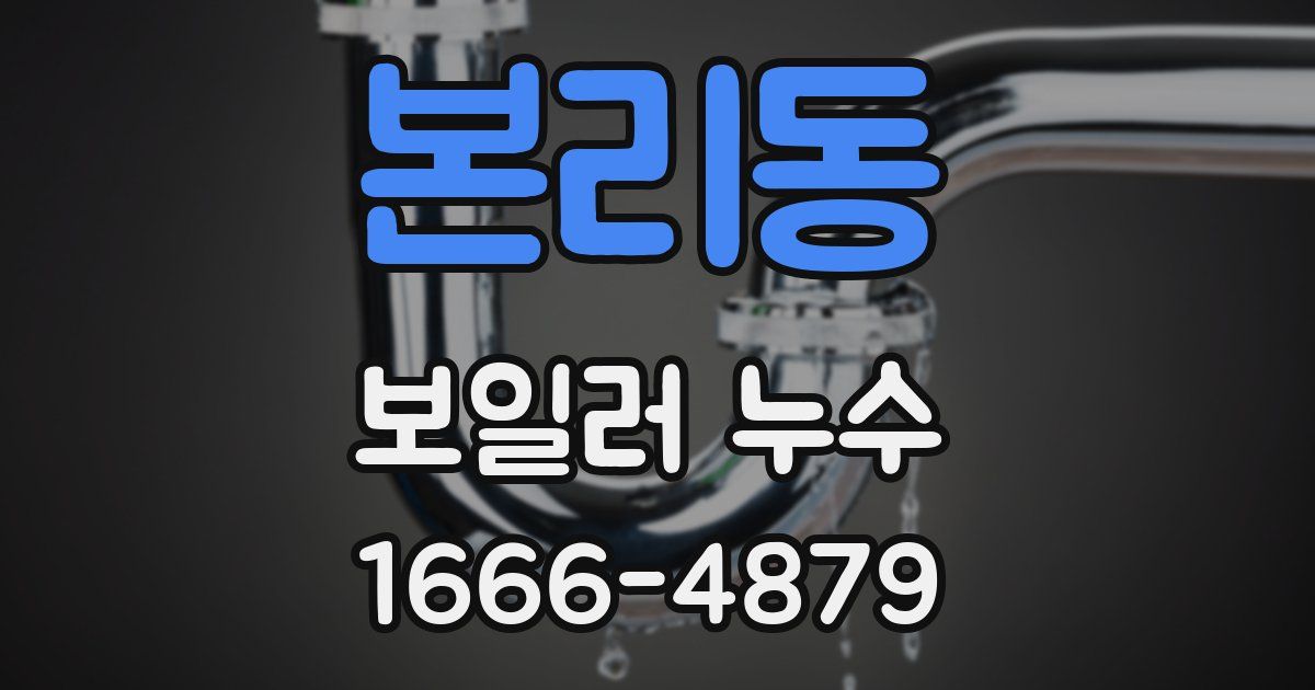 본리동 보일러 누수