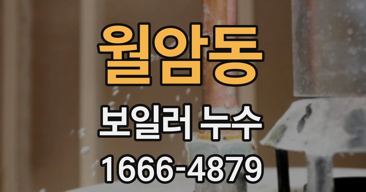 월암동 보일러 누수